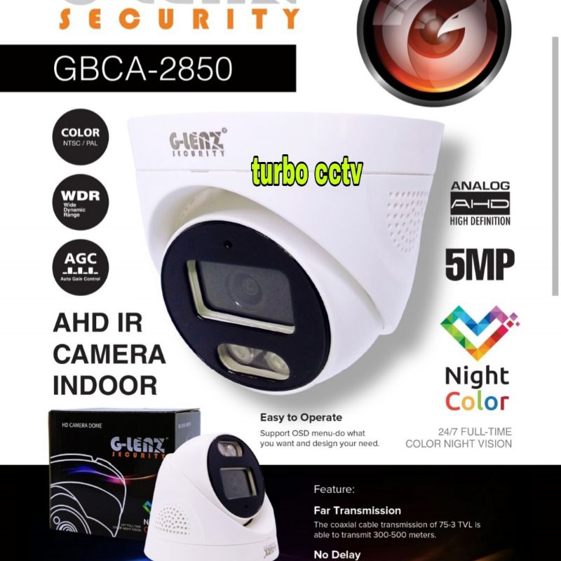 KAMERA CCTV COLORVU INDOOR 5MP GLENZ CAMERA 24JAM BERWARNA