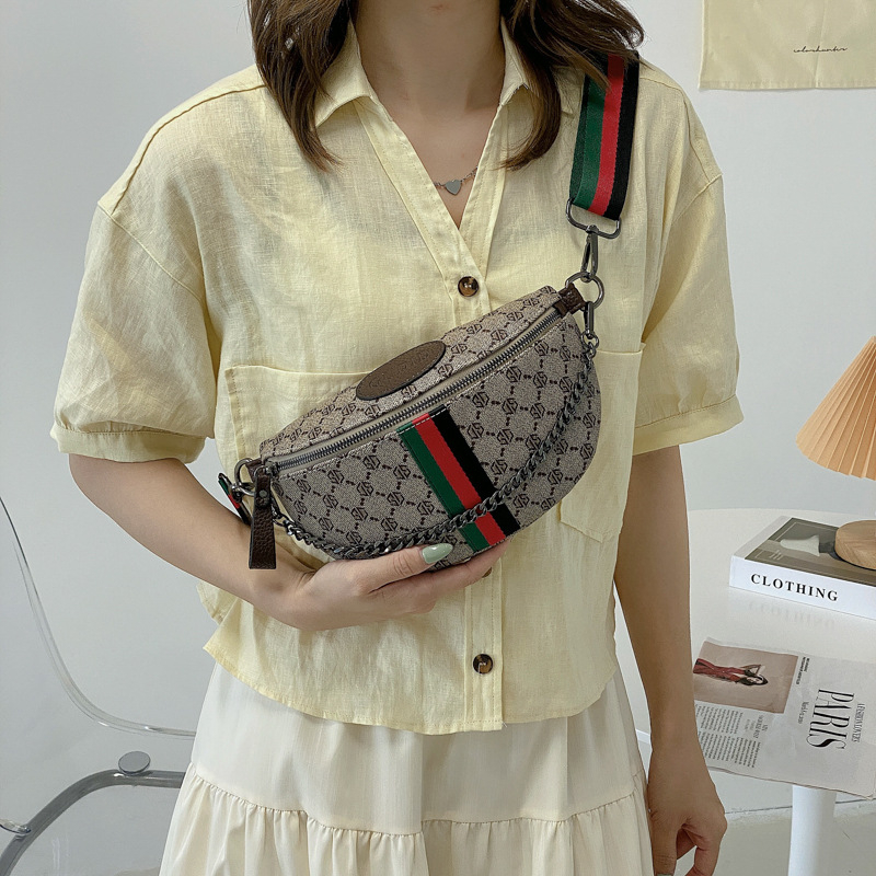 Tas wanita baru musim gugur dropshipping, tas dada mode Korea, tas pinggang, tas tangan broadband serbaguna, bahu lintas tubuh