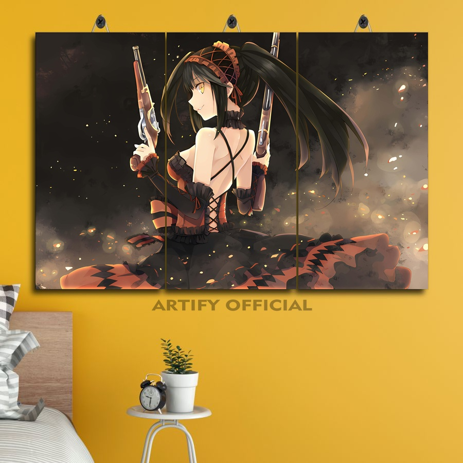 PAJANGAN DINDING WAIFU CANTIK TOHKA YATOGAMI 45X30 MULTI PANEL / ARTIFY OFFICIAL/ POSTER KAMAR WAIFU