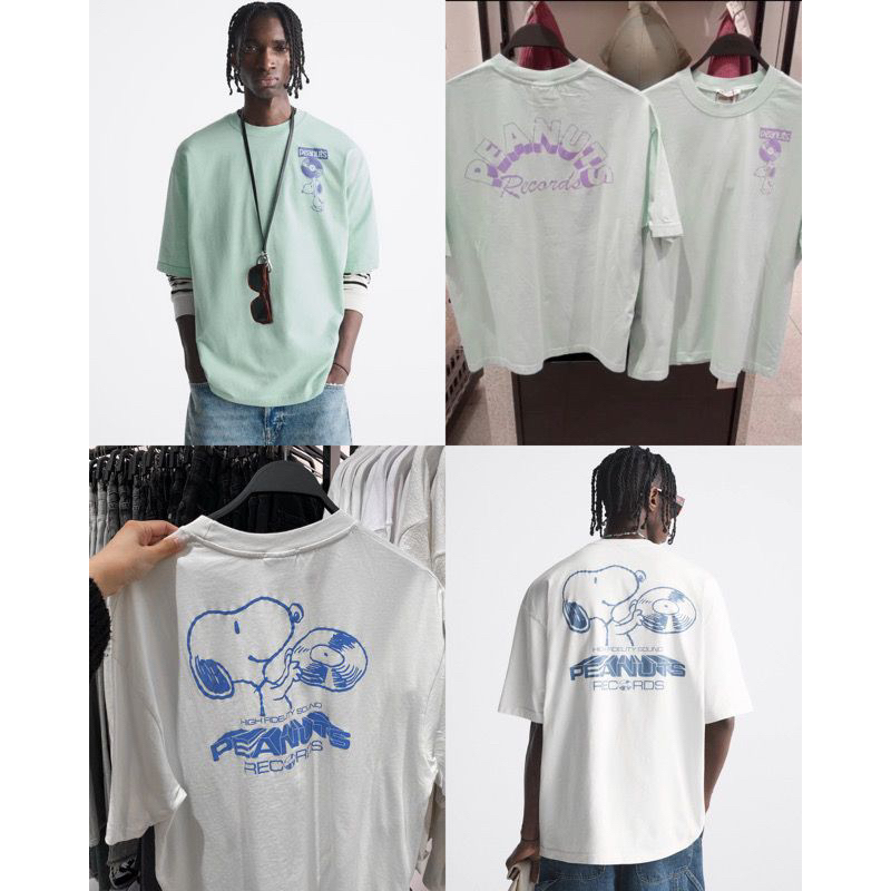 ZARA SNOOPY PEANUTS PRINT T-SHIRT