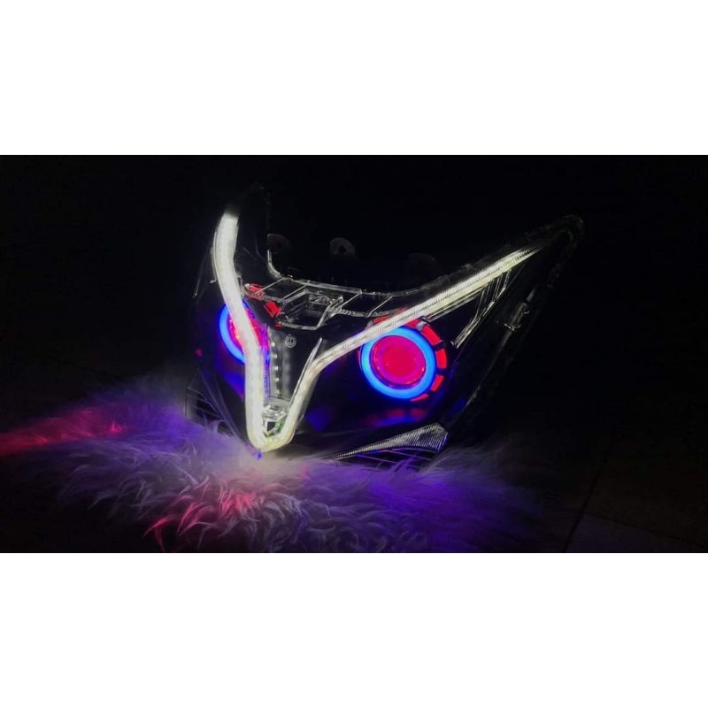 reflektor lampu depan vario techno 125 custom projie alis running jozz pnp custom