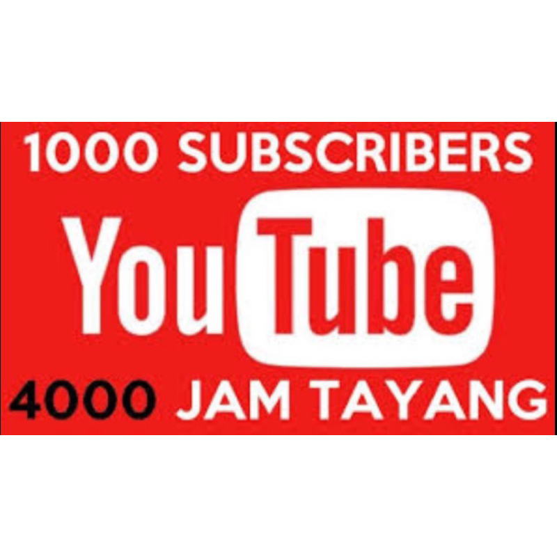Paket monetisasi youtube murah 1000 subscriber dan 4000 jam tayang