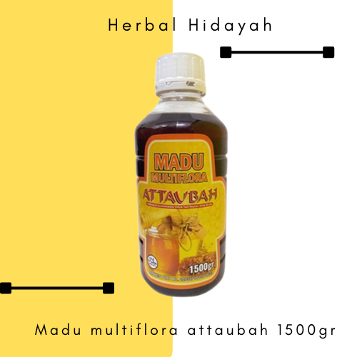 

Madu Murni Asli 1,5 Kg Multiflora Attaubah l Multiflora Nusantara Terbaik Asli