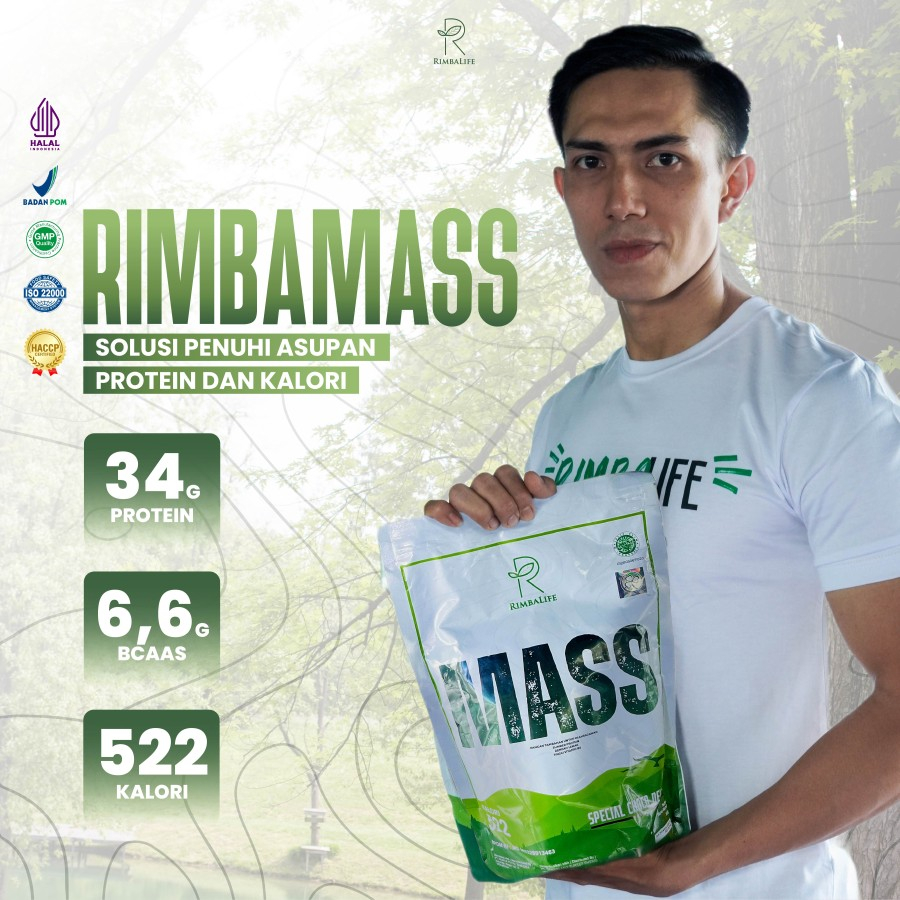 Rimbalife Rimba Mass Rimbamass 2 lbs 2lbs 900gr Susu Weight Gainer