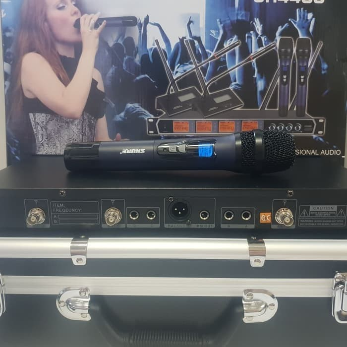 MIC WIRELESS SHURE UR4400HH / UR 4400HH / UR4400 HH 4BH MIC PEGANG