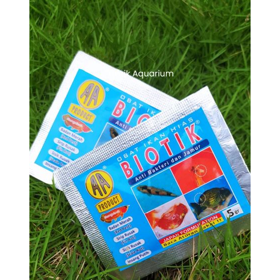 Biotik ikan hias AA - Biotik 5gr Obat Ikan Hias Anti Bakteri n Jamur AA Product -Obat Sakit Ikan Hia