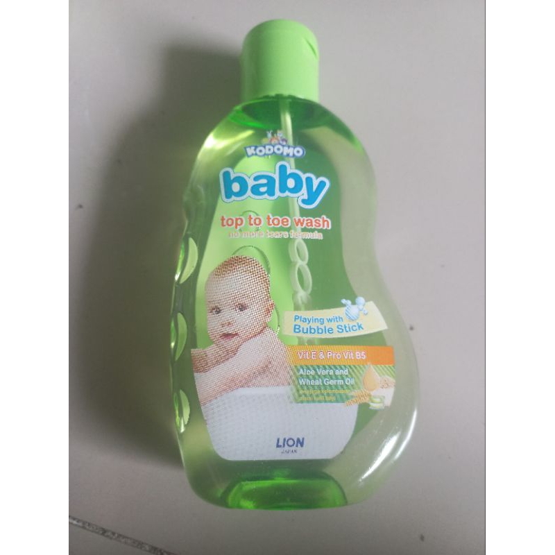 kodomo baby top to toe wash aloe vera 200ml