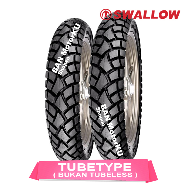 Paket Swallow Street Enduro Sb 117 ( Sb117 ) ukuran 80/90-14 & 90/90-14 Ban Motor Matic Semi Trail T