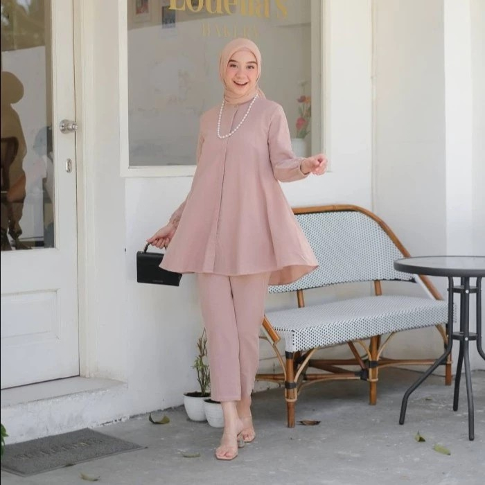 [COD] Hashiva - Setelan Muslim Wanita Terkini Yasha Set