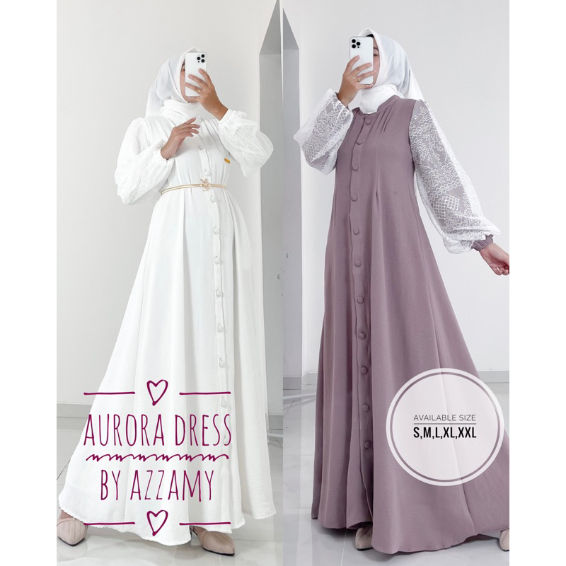 Aurora Dress | Gamis Premium | Gamis Muslimah | Gamis Prewedd | Gamis kondangan | Gamis seragam| gamis terbaru