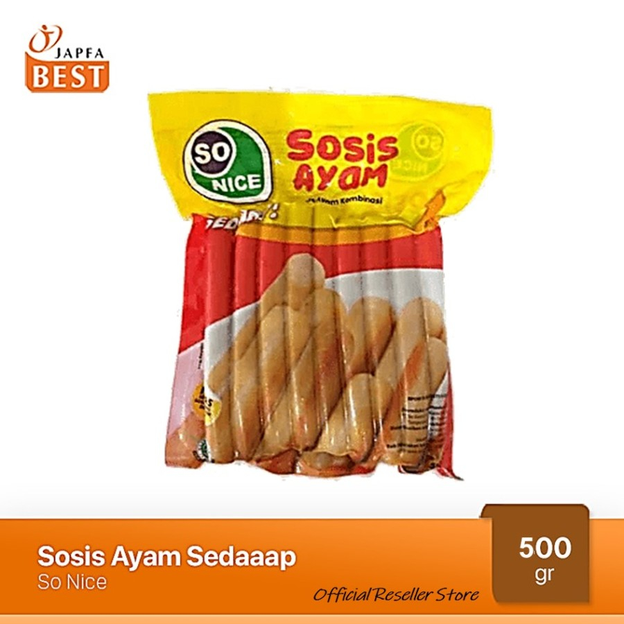 

SO NICE SOSIS Sedaaap Ayam 500gr