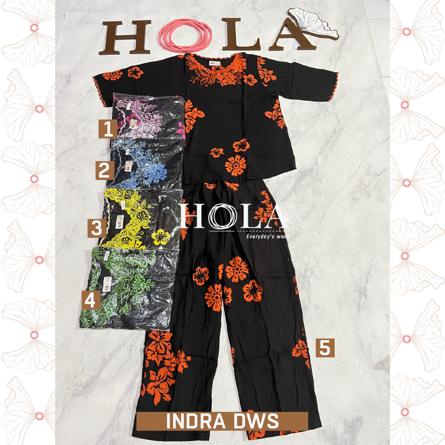 HOLA_FASH | INDRA DEWASA BORDIR, SETELAN BATIK INDRA