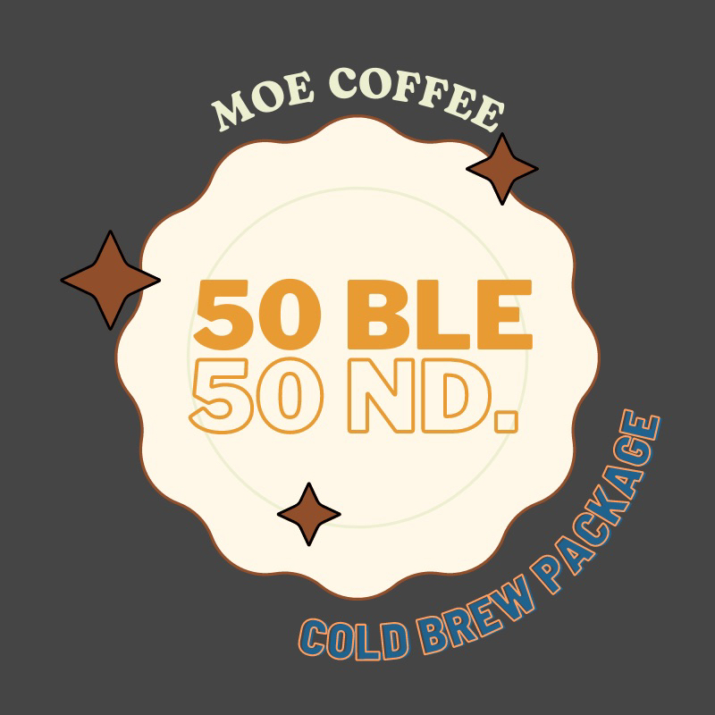 

MOE Coffee 50/50 Blend Arabica Robusta - Cold Brew Coffee Pack