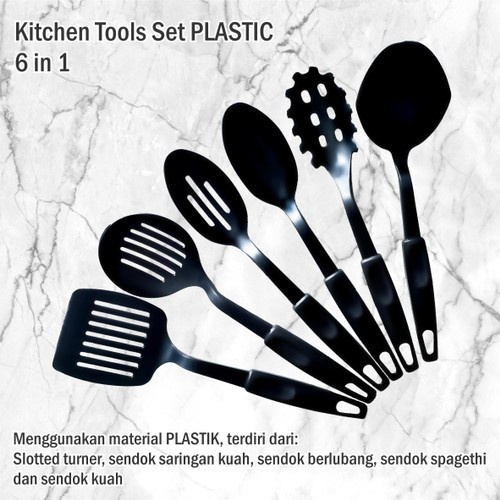 [GROSIR] SPATULA SET 6 PCS SUTIL CODET PERALATAN MEMASAK 6 IN 1 MULTIFUNGSI