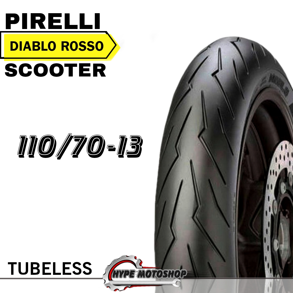 PIRELLI DIABLO ROSSO TUBELESS BAN SCOOTER RING 13 BAN RACING MOTOR NMAX ADV PCX 160