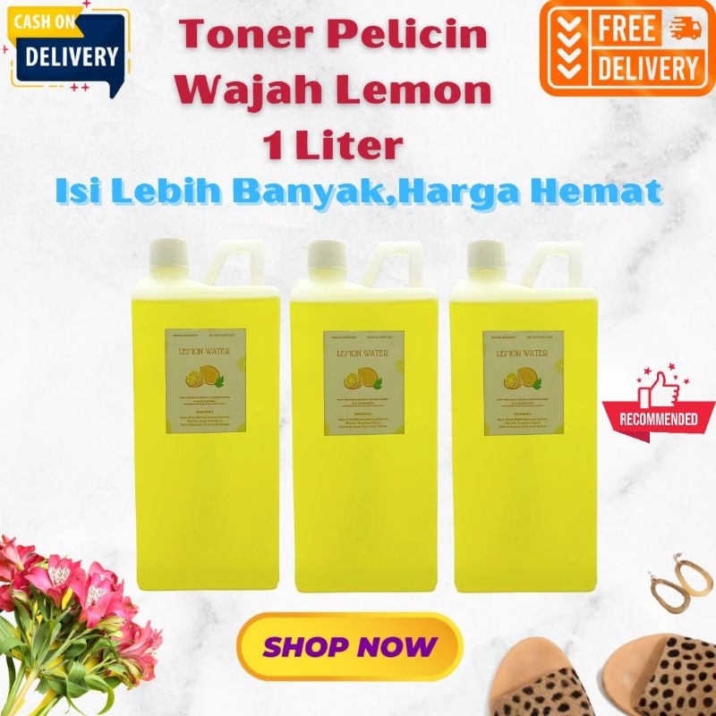 TONER PELICIN WAJAH 1 LITER (BPOM) XTRA LEMON &amp; VITAMIN E