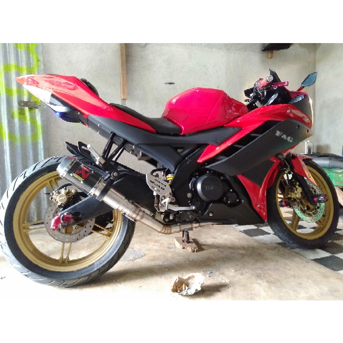 KNALPOT RACING AKRAPOVIC GP M1 LORENZO TITAN CARBON R15 VVA V2 V3 NEW OLD