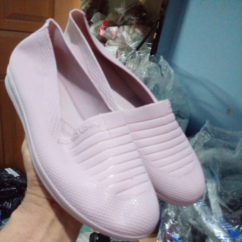 KSM - Sepatu Kerja Jelly Wanita Porto Motif Garis Size 36 - 40