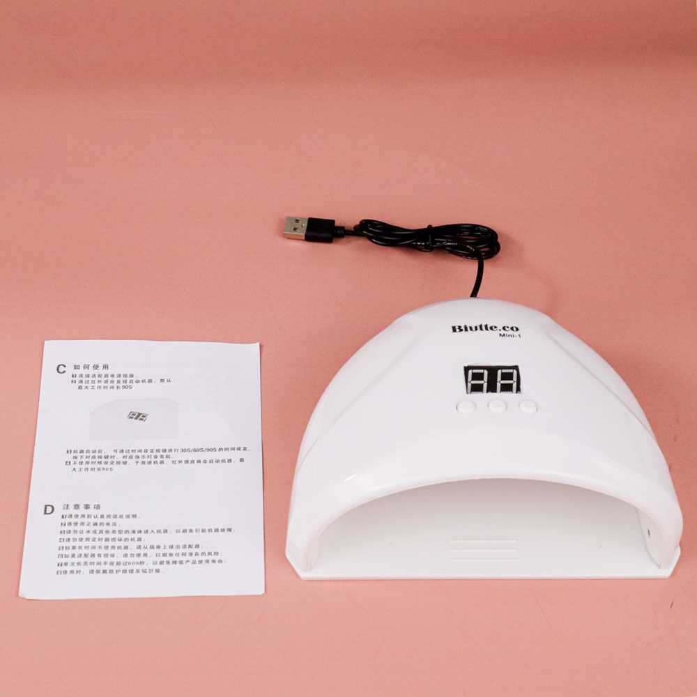 Biutte.co Pengering Kutek Kuku UV LED Nail Dryer 36W