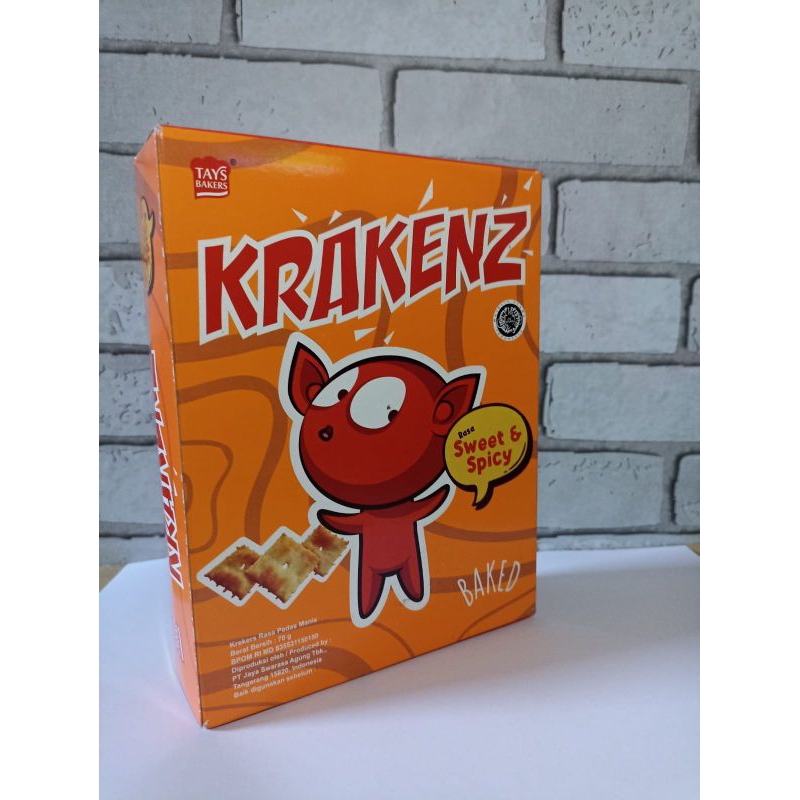 

Biscuit Krakenz crackers renyah rasa sweetspicy