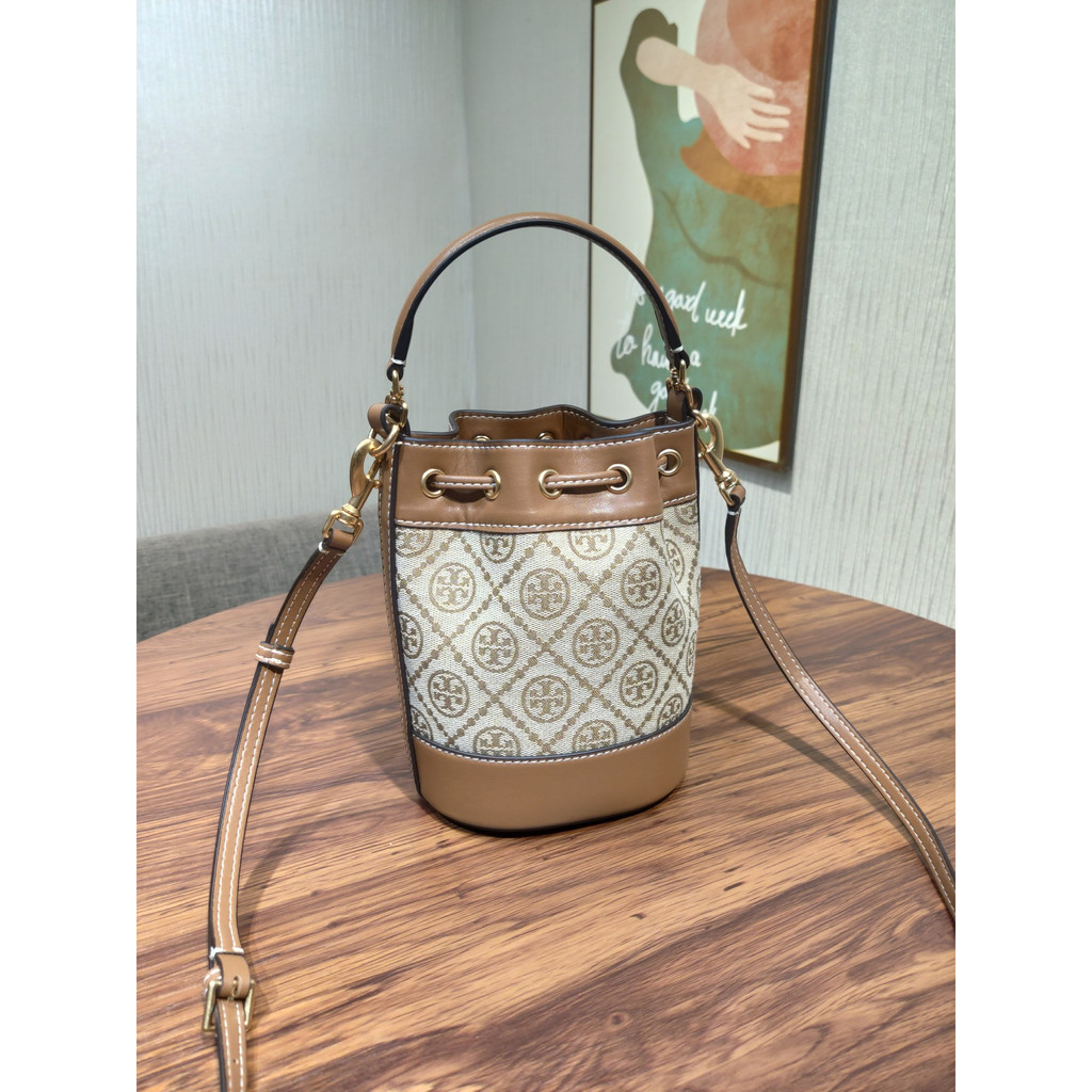 [Instant/Same Day] size:18cm  1616  79487  Original TB canvas with cowhide material lady shoulder bag cross-body bag  stb