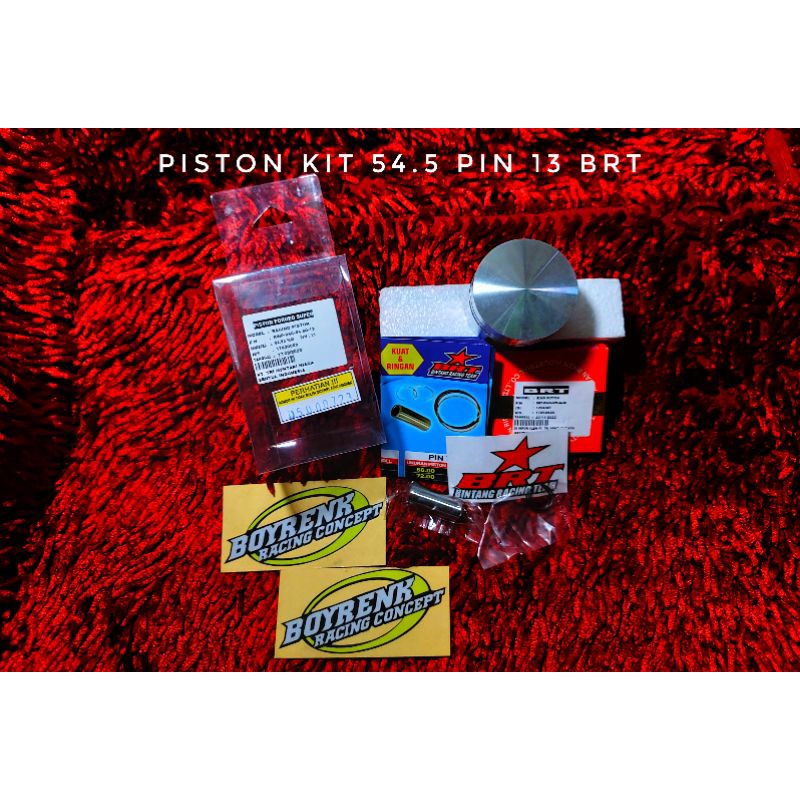 PISTON KIT BRT 54.5 PIN 13 FORGED - BOYRENK RACING CONCEPT