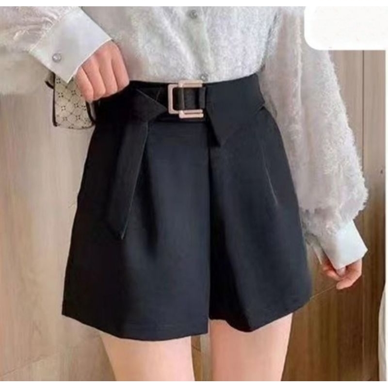 Hotpants Belt Fashion Celana Pendek Import Korean Korea