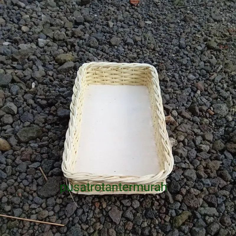 keranjang parcel rotan kotak 30x16x8 cm keranjang buah keranjang souvenir