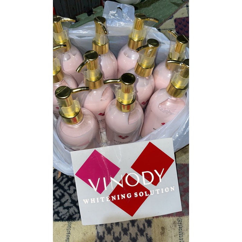 TERMURAH BABY PINK SUPER / VINODY WHITENING SOLUTION NOURISHING BODY LOTION