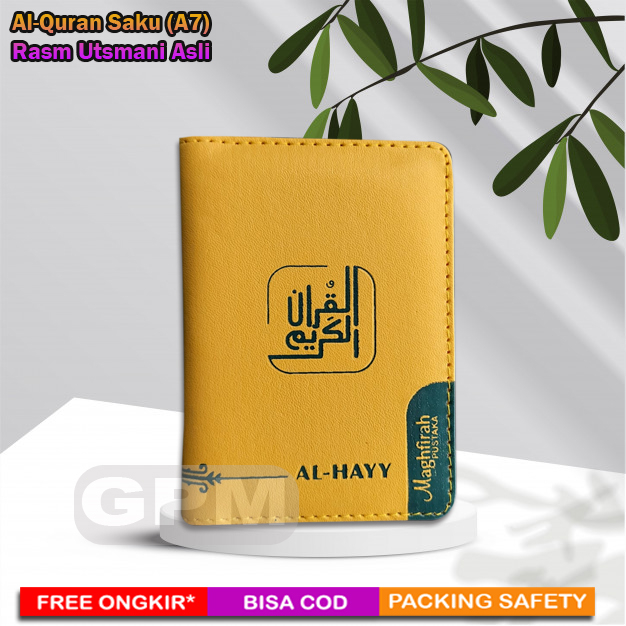 Al-Quran Pocket Saku Al-Hayy | Rasm Utsmani Asli (Timteng) | Cover Kalp &amp; Resleting