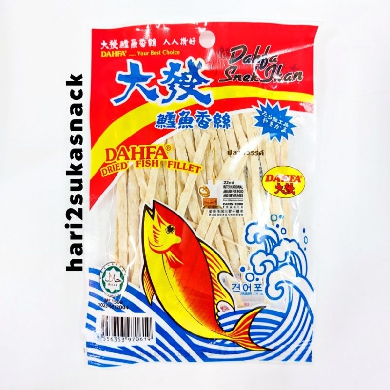 

Juhi Ikan Dahfa 12 gram / Dahfa Snack Ikan 12gr Dried Fish Fillet