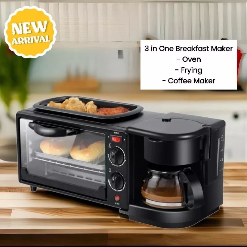 Mesin Pembuat Menu Sarapan Serbaguna 3 in 1 / Breakfast Machine