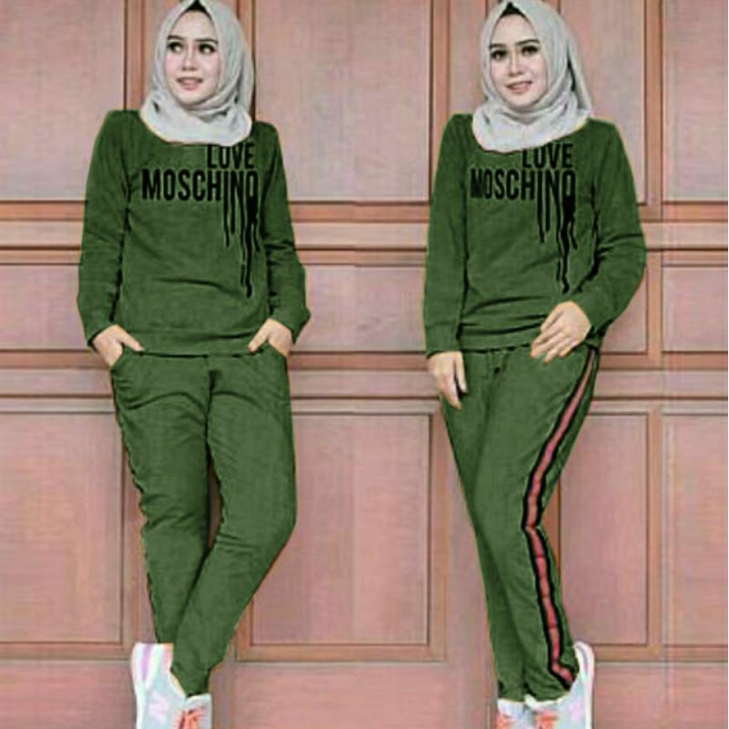 Set Training Mochi, SETELAN TRAINING OLAHRAGA MODIS OOTD FIT L-XL LD 100 BAHAN BABYTERRY TERMURAH OOTD KEKINIAN TERLARIS