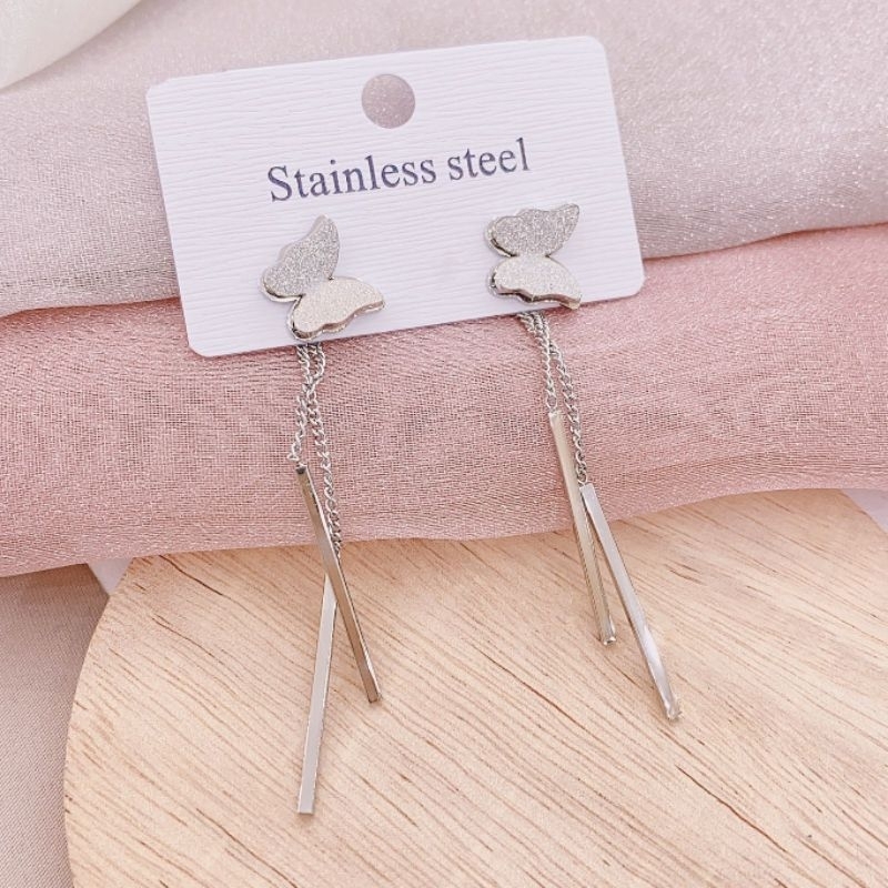 Anting Titanium Asli Premium Quality Anti karat anti alergi Stainless steel anti karat anti alergi Anting Premium Quality At18