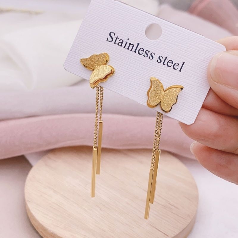 Anting Titanium Asli Premium Quality Anti karat anti alergi Stainless steel anti karat anti alergi Anting Premium Quality At18