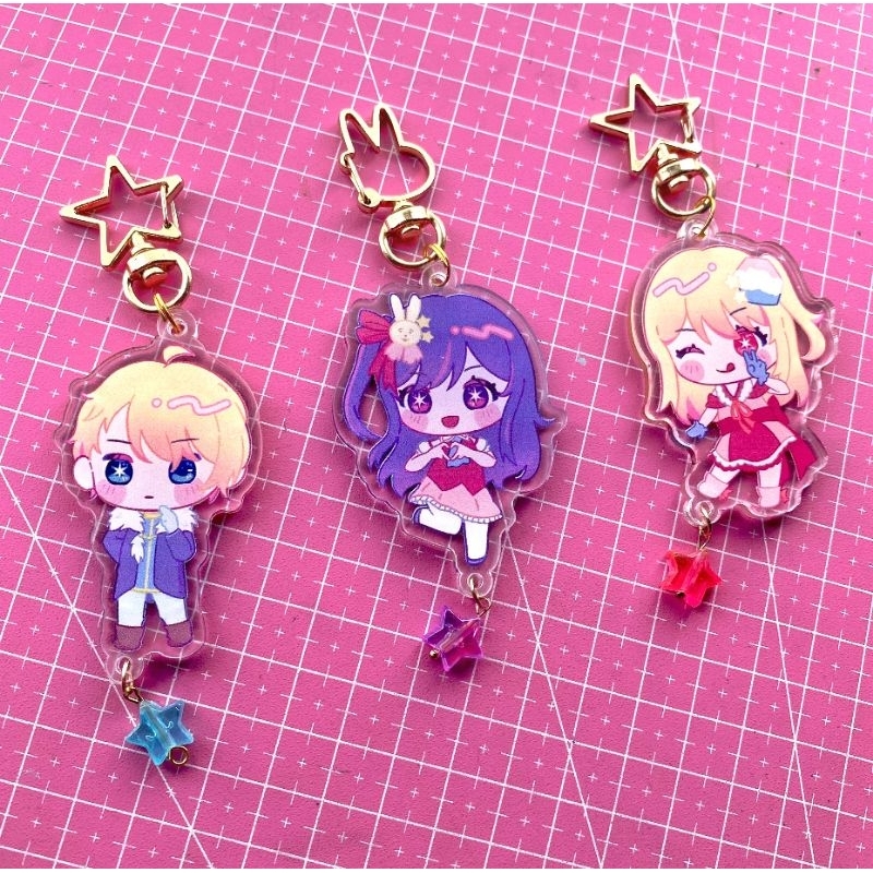 oshi no ko keychain - two sided acrylic