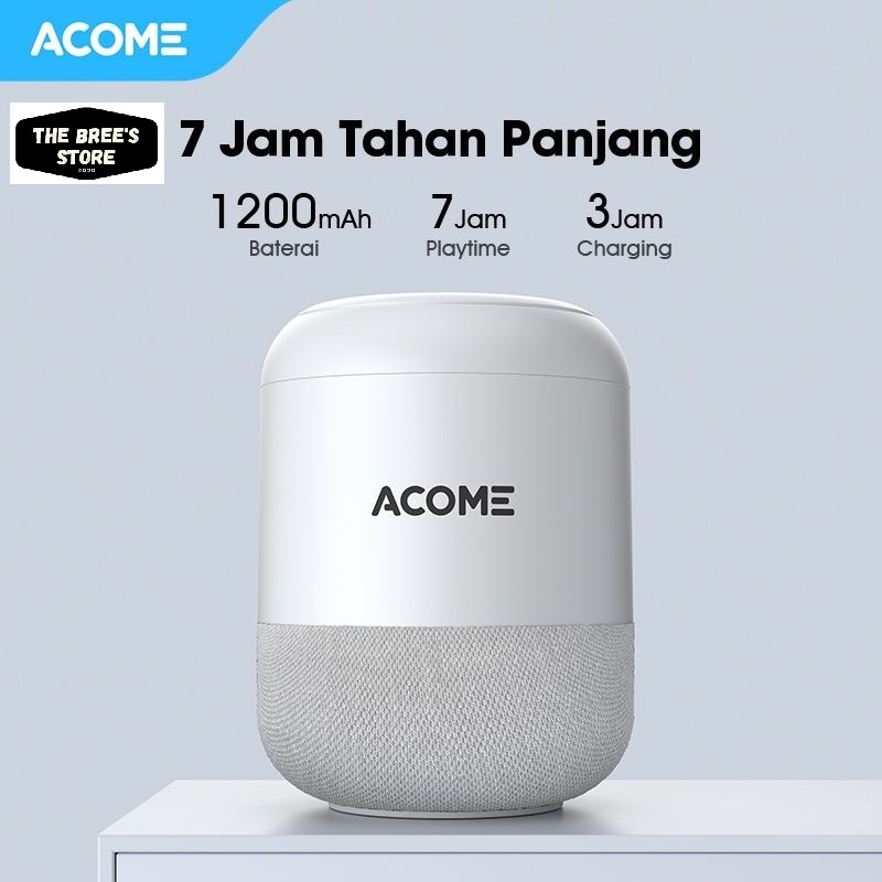 ACOME Speaker Stereo Bluetooth 5.0 TWS 5W Portable Ultra Bass Garansi Resmi 1 thn A11