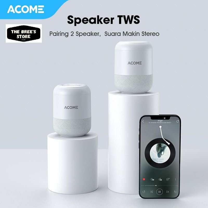 ACOME Speaker Stereo Bluetooth 5.0 TWS 5W Portable Ultra Bass Garansi Resmi 1 thn A11