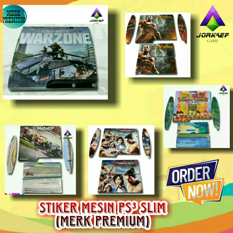 STICKER MESIN PS3 SLIM ANTIGORES PELINDUNG STIKER TEMPEL