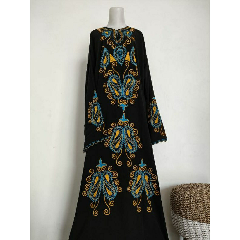 ABAYA/MUKENA BLUS ARAP SIZE L DAN XL