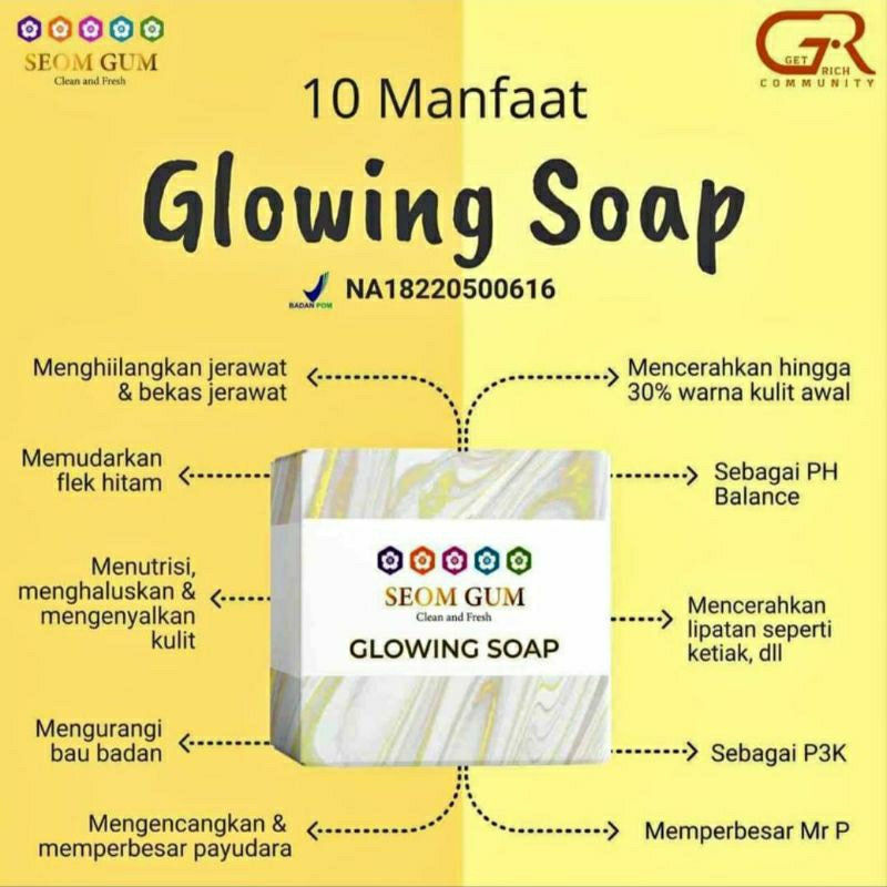 seom gum glowing soap original