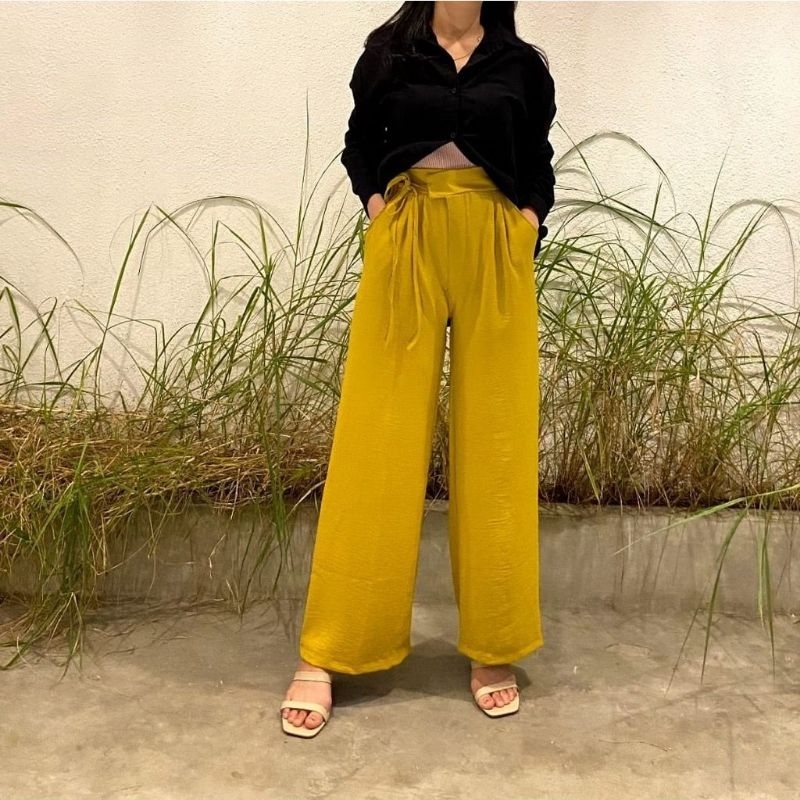 CELANA KULOT CRINGKLE TALI SAMPING / CELANA KULOT / KULOT TALI SAMPING