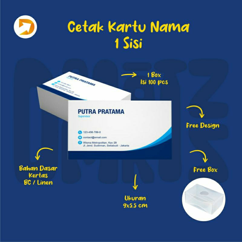 

CETAK KARTU NAMA BC / LINEN