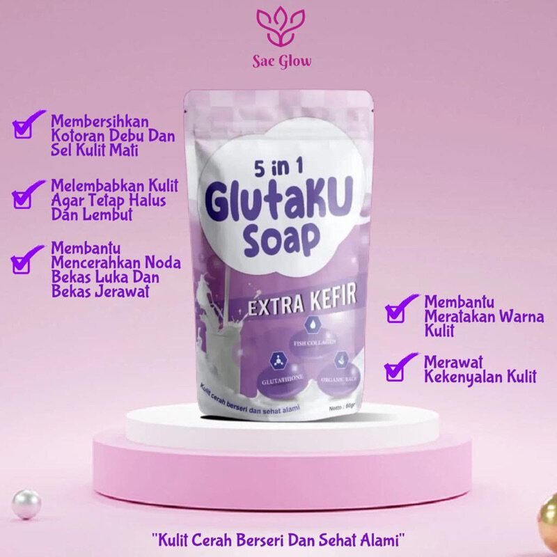 GLUTA KU SOAP/SAE GLOW SOAP/Sabun pemutih Sae Glow