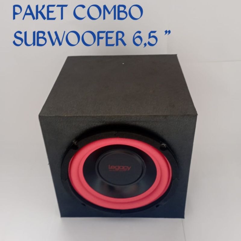 PAKET COMBO SPEAKER SUBWOOFER 6,5 INCH LEGACY PLUS BOK KOTAK