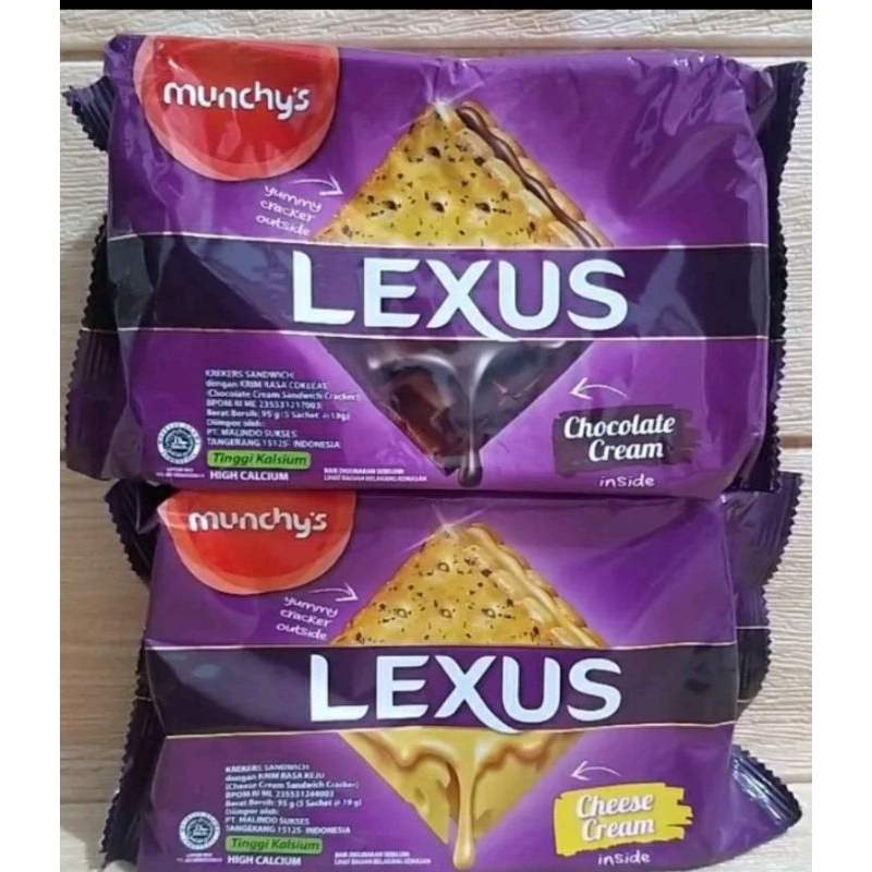 

Biskuit Munchys Lexus Coklat Vanilla Cheese 76 gr isi 4 pc