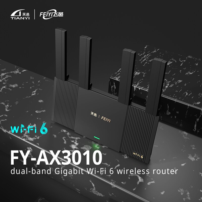 FEIYI AX3000 Router Mesh WiFi 6 Gigabit 3000Mbps Dual Band 2.4/5Ghz