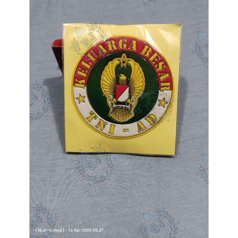 

stiker timbul keluarga besar tni ad