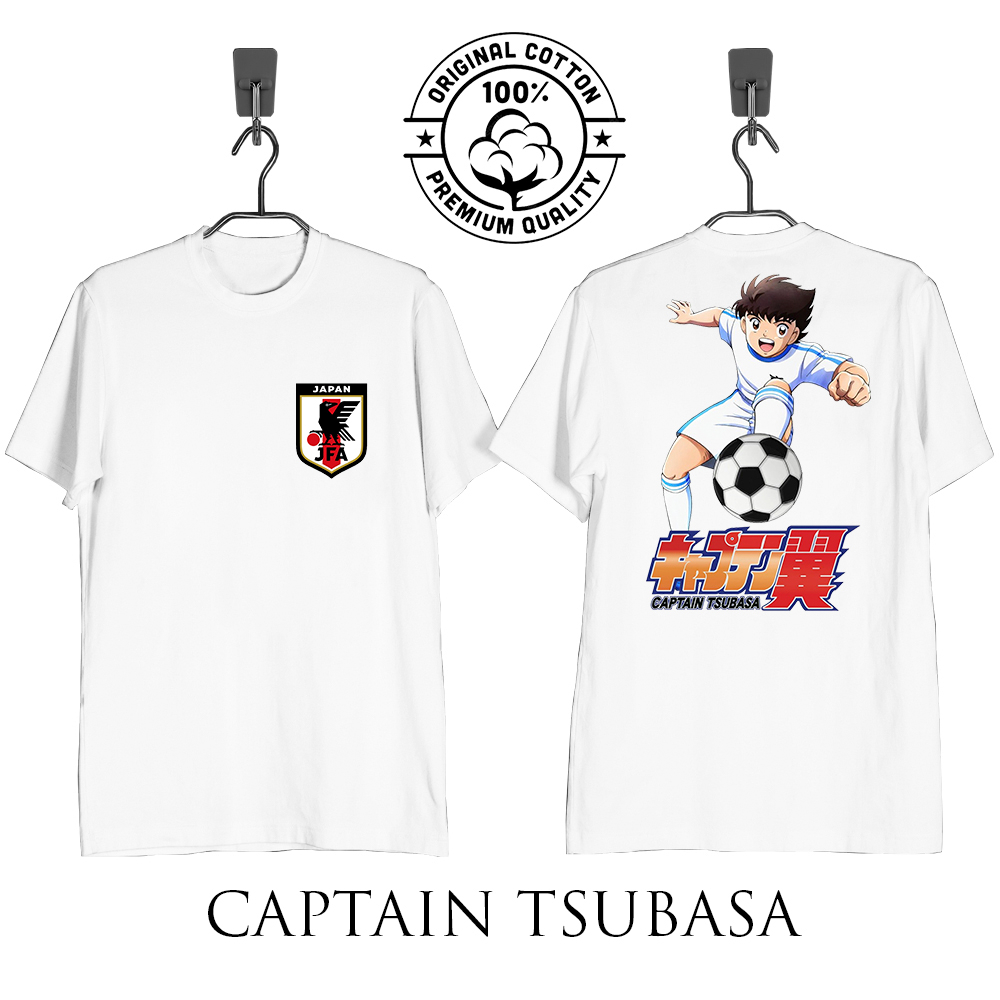 KAOS CAPTAIN TSUBASA BOLA ANIME FUN CORNER TSUBASA COTTON 24s