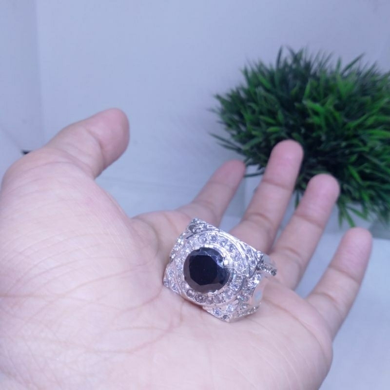 Cincin emban perak 92,5% asli